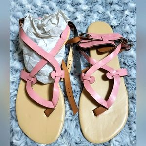 Blush Pink wrapping Sandals